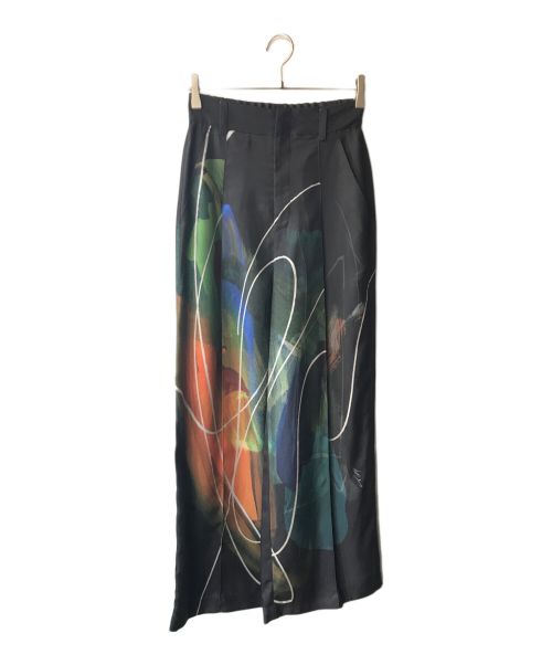 UN3D.（アンスリード）UN3D. (アンスリード) LINE ART PT ブラック サイズ:38の古着・服飾アイテム