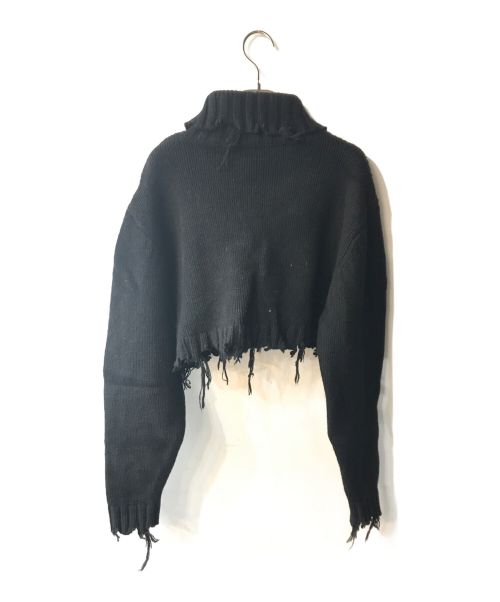 PERVERZE（パーバーズ）PERVERZE (パーバーズ) Crash Turtle Short Knit ブラック サイズ:freeの古着・服飾アイテム