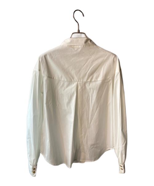 HER LIP TO（ハーリップトゥ）Her lip to (ハーリップトゥ) ボウタイブラウス ホワイト サイズ:Sの古着・服飾アイテム