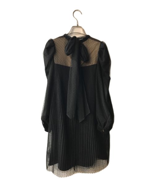 HER LIP TO（ハーリップトゥ）Her lip to (ハーリップトゥ) French Pleated Lace Dress ブラック サイズ:Sの古着・服飾アイテム