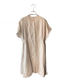 hatsutoki（ハツトキ）の古着「シャツワンピース」｜ベージュ