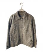 Adam et Ropeアダム エ ロペ）の古着「【HYBRID TWEED】ジップブルゾン」｜ブラウン
