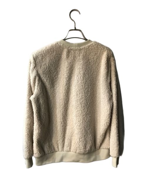 stussy（ステューシー）stussy (ステューシー) Teddy Fleece Spellout Sweatshirt ベージュ サイズ:Sの古着・服飾アイテム