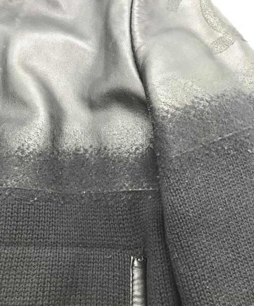 CHANEL（シャネル）CHANEL (シャネル) 切替レザージャケット ブラック サイズ:36の古着・服飾アイテム