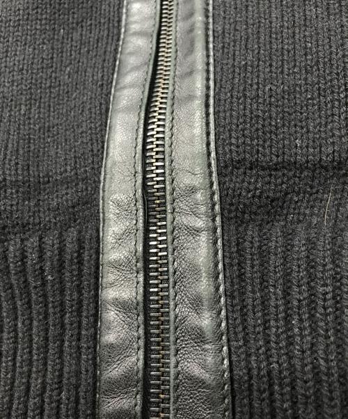 CHANEL（シャネル）CHANEL (シャネル) 切替レザージャケット ブラック サイズ:36の古着・服飾アイテム