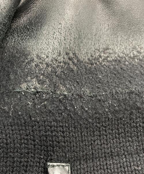 CHANEL（シャネル）CHANEL (シャネル) 切替レザージャケット ブラック サイズ:36の古着・服飾アイテム