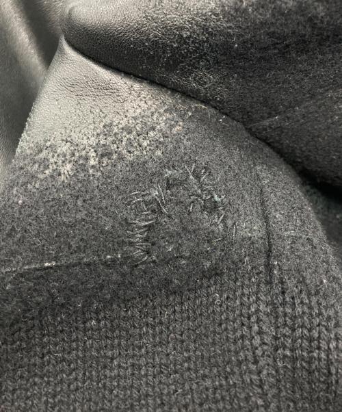 CHANEL（シャネル）CHANEL (シャネル) 切替レザージャケット ブラック サイズ:36の古着・服飾アイテム