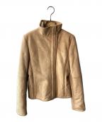 Calvin Kleinカルバンクライン）の古着「スウェードムートンジャケット」｜ベージュ