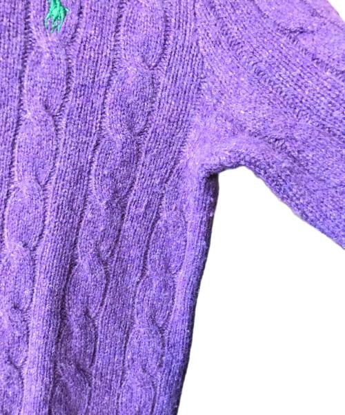 POLO RALPH LAUREN（ポロ・ラルフローレン）POLO RALPH LAUREN (ポロ・ラルフローレン) julianna classic long sleeve sweater パープル サイズ:Sの古着・服飾アイテム