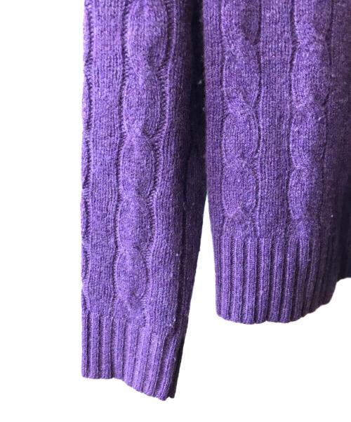 POLO RALPH LAUREN（ポロ・ラルフローレン）POLO RALPH LAUREN (ポロ・ラルフローレン) julianna classic long sleeve sweater パープル サイズ:Sの古着・服飾アイテム
