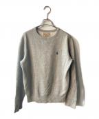 POLO RALPH LAURENポロ・ラルフローレン）の古着「クルーネックスウェット」｜グレー
