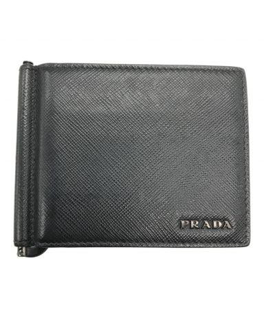 中古・古着通販】PRADA (プラダ) マネークリップ ブラック｜ブランド