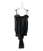 melt the ladyメルトザレディ）の古着「shirt mini dress」｜ブラック