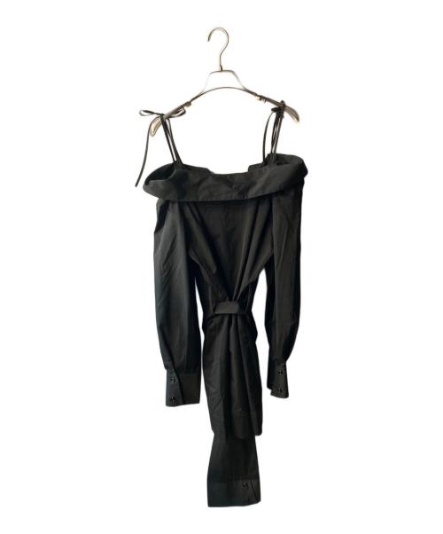 melt the lady（メルトザレディ）melt the lady (メルトザレディ) shirt mini dress ブラック サイズ:FREEの古着・服飾アイテム