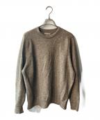 UNITED ARROWSユナイテッドアローズ）の古着「ヤク ヘアリー クルーネック ニット」｜グレー