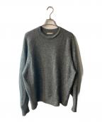 UNITED ARROWSユナイテッドアローズ）の古着「ヤク ヘアリー クルーネック ニット」｜グレー