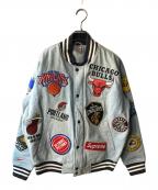 SUPREME×NIKEシュプリーム×ナイキ）の古着「NBA Denim Warm-Up Jacket」｜ブルー