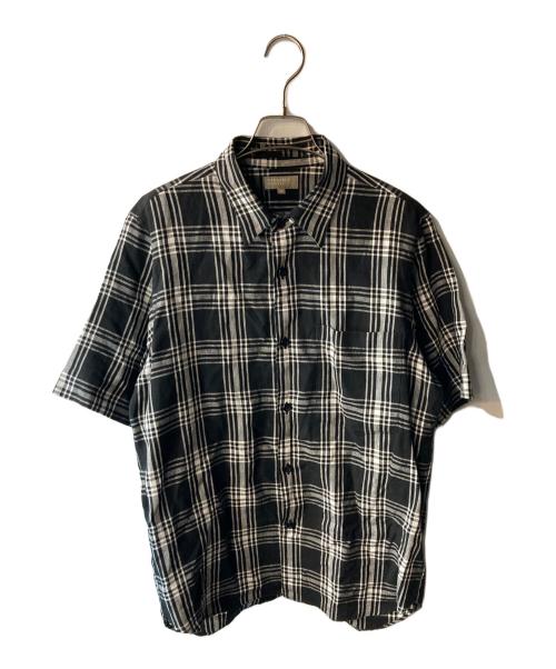 MARGARET HOWELL（マーガレットハウエル）MARGARET HOWELL (マーガレットハウエル) リネンショートスリーブシャツ ブラック サイズ:Mの古着・服飾アイテム