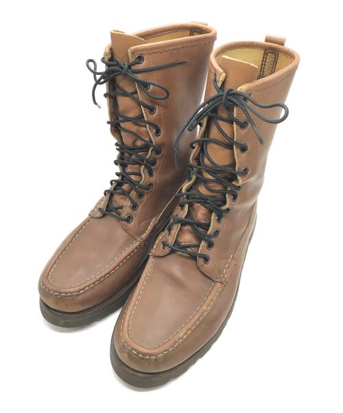 RUSSELL MOCCASIN（ラッセルモカシン）RUSSELL MOCCASIN (ラッセルモカシン) モックトゥワークブーツ ブラウン サイズ:8の古着・服飾アイテム