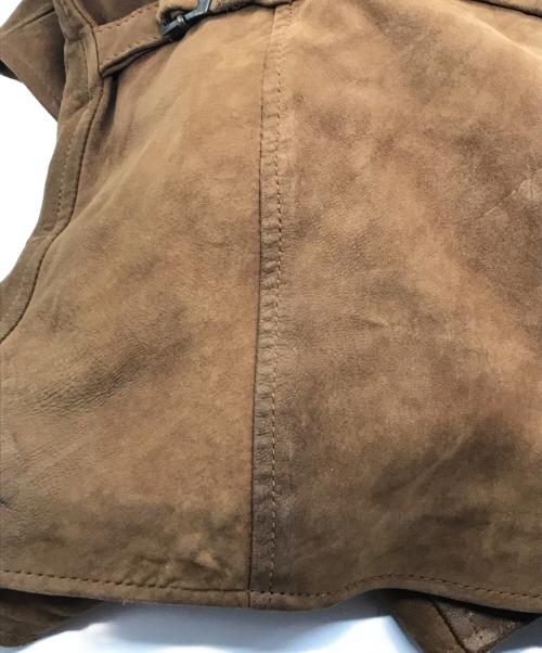 POLO RALPH LAUREN（ポロ・ラルフローレン）POLO RALPH LAUREN (ポロ・ラルフローレン) レザーブルゾン ブラウン サイズ:Lの古着・服飾アイテム