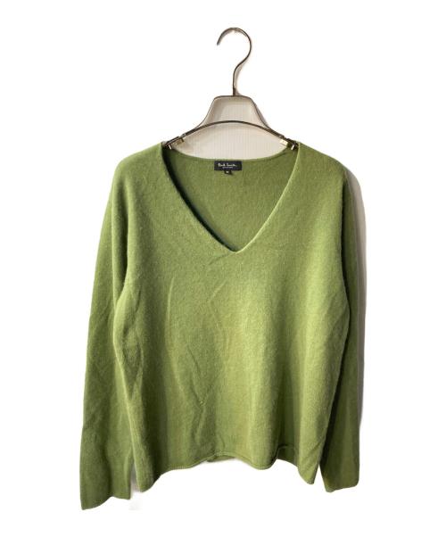 Paul Smith COLLECTION（ポールスミス コレクション）Paul Smith COLLECTION (ポールスミス コレクション) カシミヤVネックニット グリーン サイズ:Mの古着・服飾アイテム