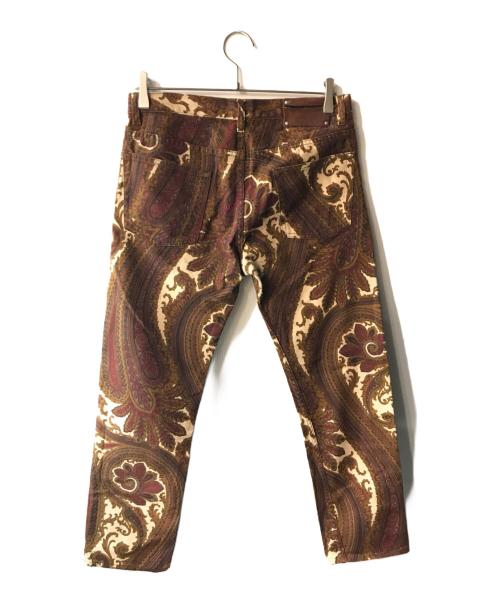 DRIES VAN NOTEN（ドリスヴァンノッテン）DRIES VAN NOTEN (ドリスヴァンノッテン) Paisley print ブラウン サイズ:29の古着・服飾アイテム