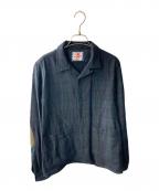 son of the cheeseサノバチーズ）の古着「WOOL PATCH SHIRTS」｜ネイビー