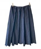 ROBE DE CHAMBRE COMME DES GARCONSローブドシャンブル コムデギャルソン）の古着「切りっぱなしウェーブスカート」｜ネイビー
