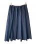 ROBE DE CHAMBRE COMME DES GARCONS（ローブドシャンブル コムデギャルソン）の古着「切りっぱなしウェーブスカート」｜ネイビー
