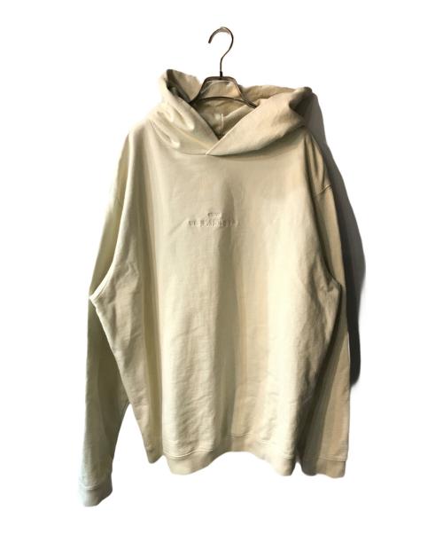 Maison Margiela（メゾンマルジェラ）Maison Margiela (メゾンマルジェラ) ロゴ刺繍パーカー アイボリー サイズ:Lの古着・服飾アイテム