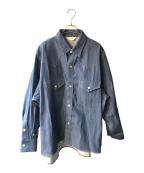 jiedaジエダ）の古着「DENIM OVERSIZED WESTERN SHIRT」｜インディゴ