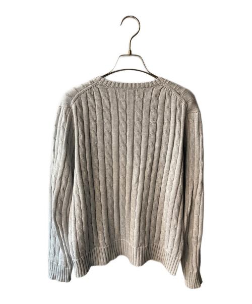 POLO RALPH LAUREN（ポロ・ラルフローレン）POLO RALPH LAUREN (ポロ・ラルフローレン) ケーブルニット グレー サイズ:Lの古着・服飾アイテム
