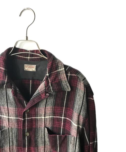 McGREGOR（マクレガー）McGREGOR (マクレガー) オープンカラーチェックシャツ レッド サイズ:MLの古着・服飾アイテム