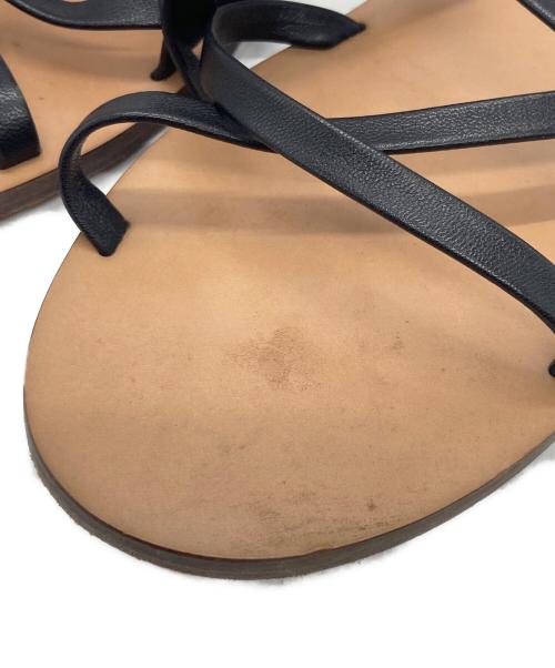 Ferragamo（フェラガモ）Ferragamo (フェラガモ) 編上げサンダル ブラック サイズ:6　1/2の古着・服飾アイテム