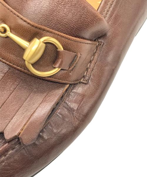 GUCCI（グッチ）GUCCI (グッチ) ローファー ブラウン サイズ: 41 1/2の古着・服飾アイテム