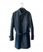 BLACK LABEL CRESTBRIDGEブラックレーベル クレストブリッジ）の古着「ステンカラーコート」｜ネイビー