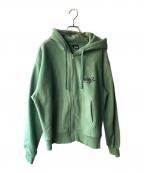 stussyステューシー）の古着「ジップパーカー」｜グリーン