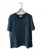 Saint Laurent Parisサンローランパリ）の古着「プリントTシャツ」｜ブラック