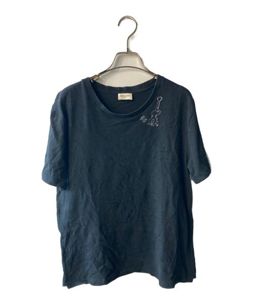 Saint Laurent Paris（サンローランパリ）Saint Laurent Paris (サンローランパリ) プリントTシャツ ブラック サイズ:Mの古着・服飾アイテム