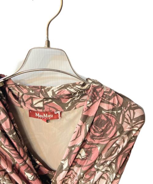 Max Mara Studio（マックスマーラ ストゥディオ）MAX MARA STUDIO (マックスマーラ ストゥディオ) ノースリーブワンピース ブラウン サイズ:Sの古着・服飾アイテム