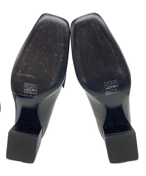 CHARLES & KEITH（チャールズアンドキース）CHARLES & KEITH (チャールズ＆キース) スクエアトゥローファー ブラック サイズ:38の古着・服飾アイテム