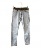 FENDIフェンディ）の古着「ズッカ柄切替デニムパンツ」｜インディゴ