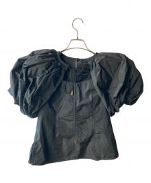 MAISON SPECIAL（メゾンスペシャル）の古着「メモリータフタボリュームパフブラウス」｜ブラック