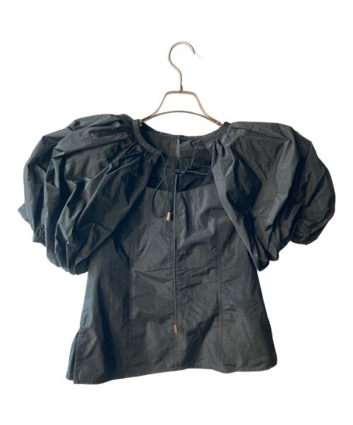 MAISON SPECIAL（メゾンスペシャル）MAISON SPECIAL (メゾンスペシャル) メモリータフタボリュームパフブラウス ブラック サイズ:freeの古着・服飾アイテム