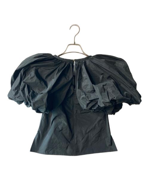 MAISON SPECIAL（メゾンスペシャル）MAISON SPECIAL (メゾンスペシャル) メモリータフタボリュームパフブラウス ブラック サイズ:freeの古着・服飾アイテム