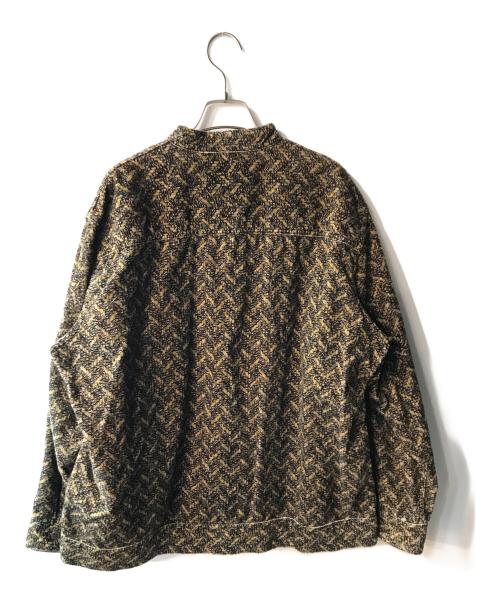 TIGRE BROCANTE（ティグルブロカンテ）TIGRE BROCANTE (ティグルブロカンテ) バンドカラーシャツ グリーン サイズ:Lの古着・服飾アイテム