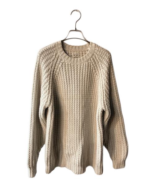 STEVEN ALAN（スティーブンアラン）STEVEN ALAN (スティーブンアラン) AIR LOGG CREW NECK SWEATER ベージュ サイズ:Sの古着・服飾アイテム