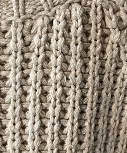 STEVEN ALAN（スティーブンアラン）STEVEN ALAN (スティーブンアラン) AIR LOGG CREW NECK SWEATER ベージュ サイズ:Sの古着・服飾アイテム