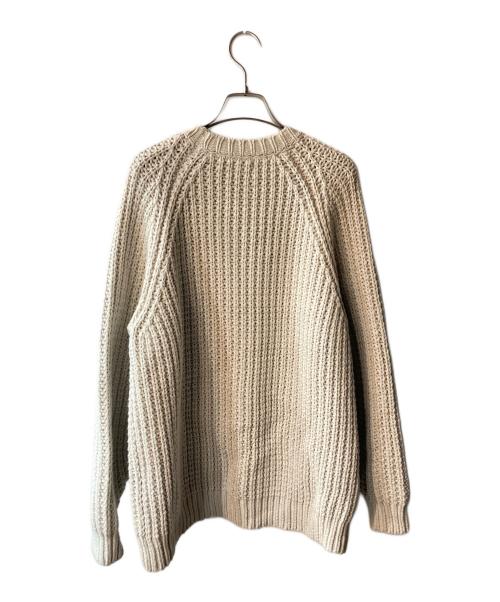 STEVEN ALAN（スティーブンアラン）STEVEN ALAN (スティーブンアラン) AIR LOGG CREW NECK SWEATER ベージュ サイズ:Sの古着・服飾アイテム