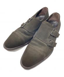 GIORGIO ARMANI（ジョルジョアルマーニ）の古着「ダブルモンクストラップシューズ」｜ブラウン